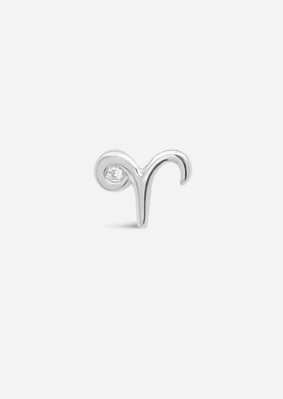 Aries Threaded Flat Back Earring