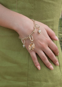 Wishbone Medallion Charm