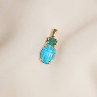 Scarab Tourmaline Charm V1