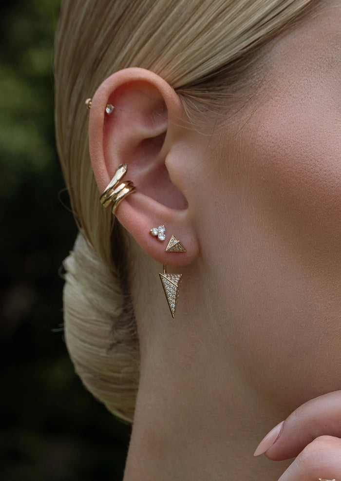 Pyramid Dagger Earring | Single