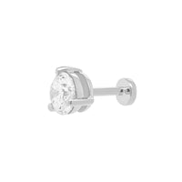 5mm Round Diamond Threaded Flat Back Earring | 0.45GMS 0.50CT | Single - Porter Lyons