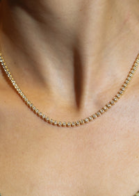 Bezel Tennis Necklace