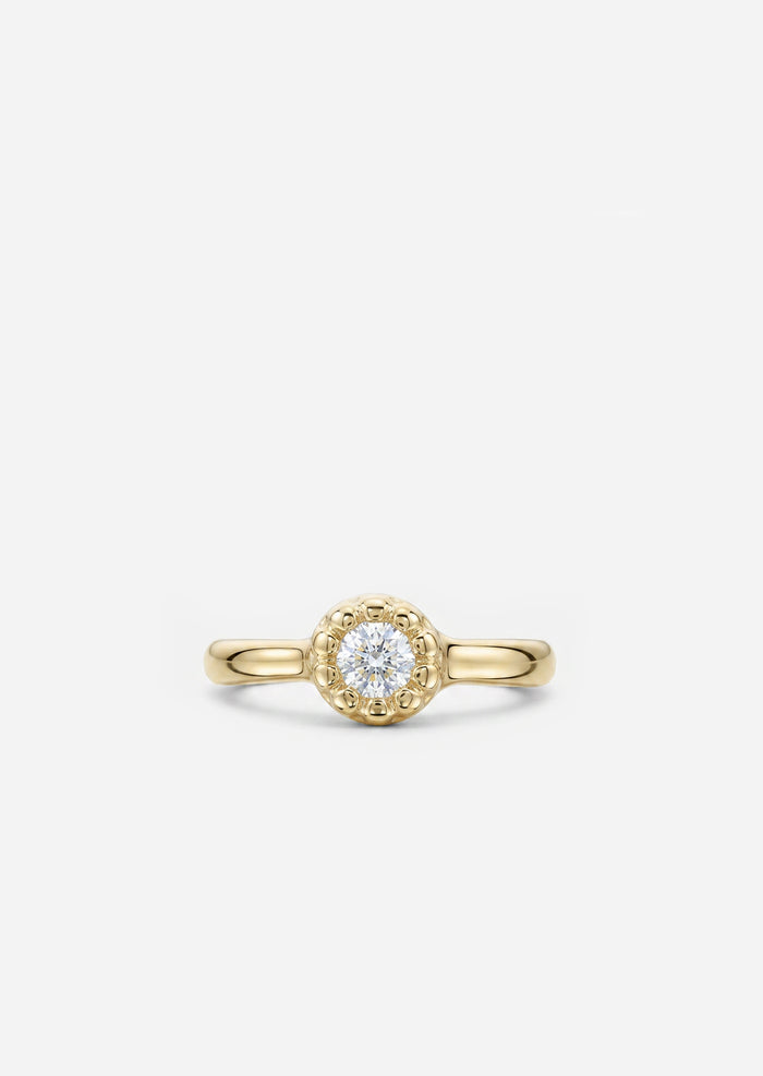 Bezel Set Diamond Clicker Hoop