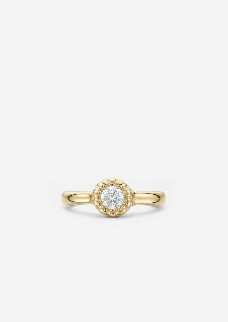 Bezel Set Diamond Clicker Hoop