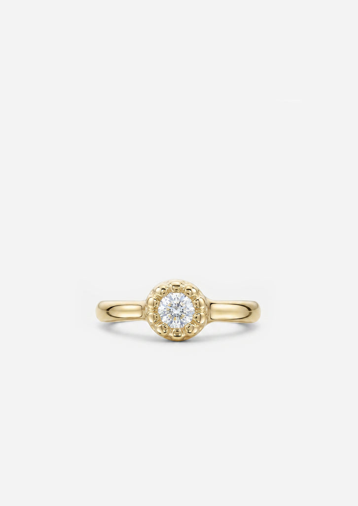 Bezel Set Diamond Clicker Hoop