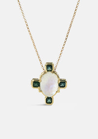 Mini Moonstone Buddha Necklace