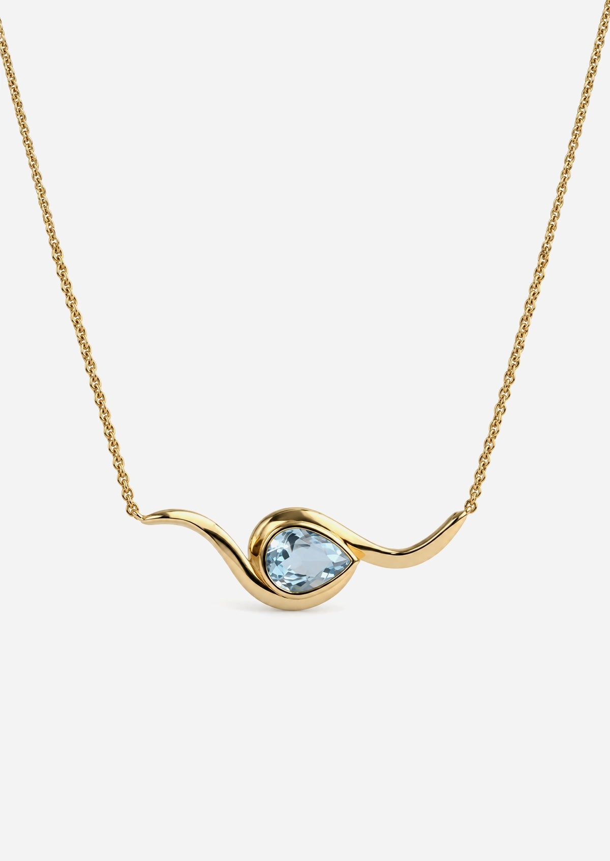 Marée Necklace - Aquamarine