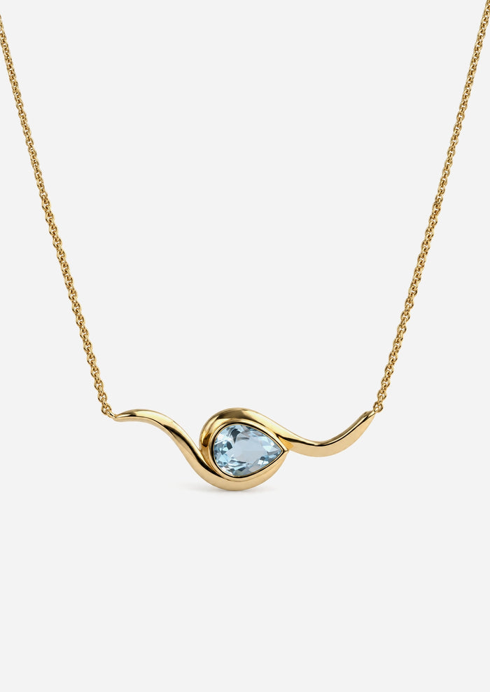 Marée Necklace - Aquamarine