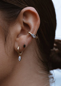 Abyss Threaded Flat Back Earring
