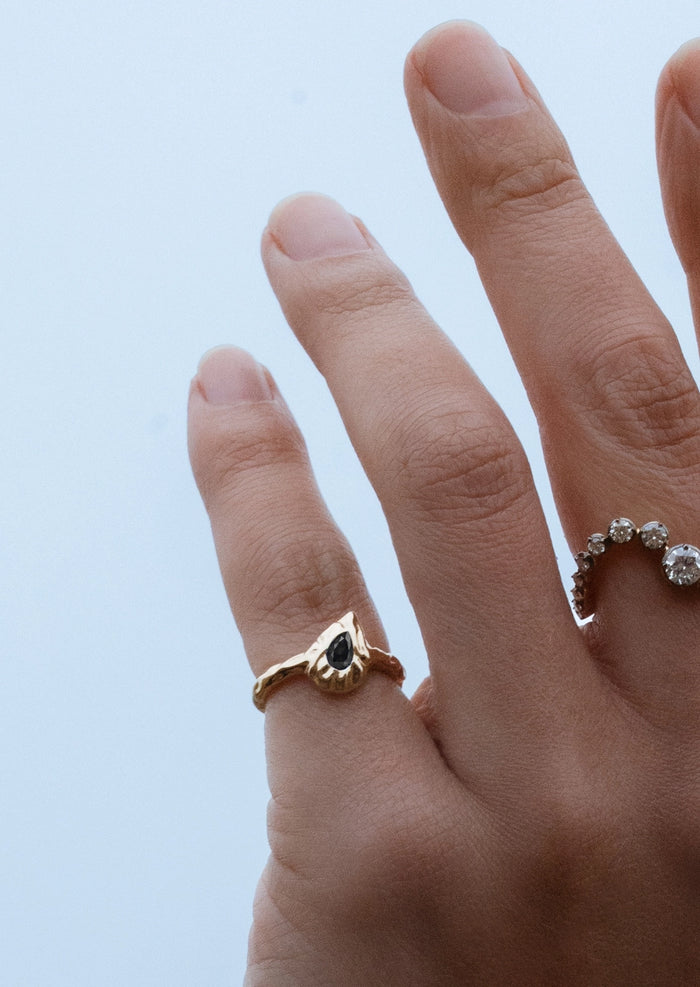 Black Diamond Erode Pinky Ring