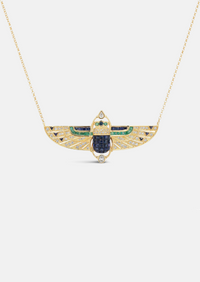 Deco Scarab Necklace