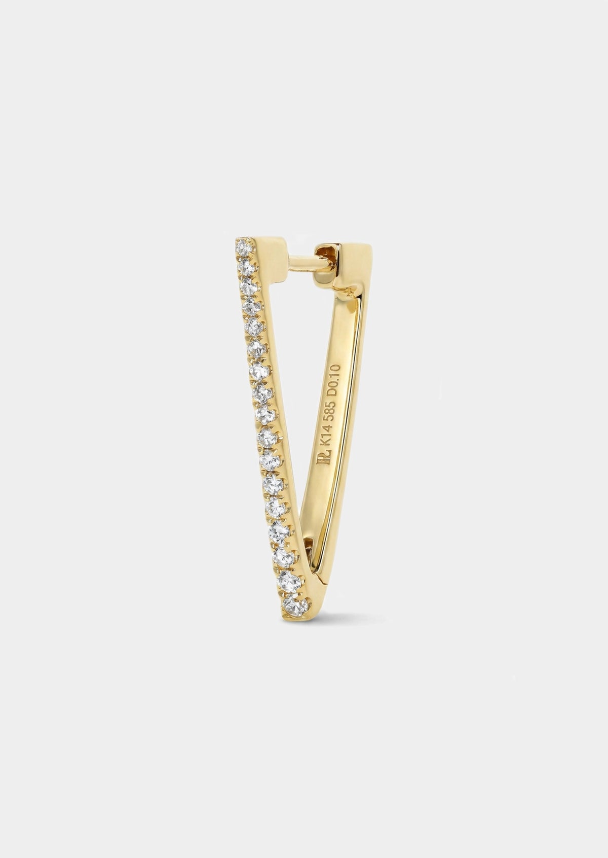 Diamond Triangle Hoop
