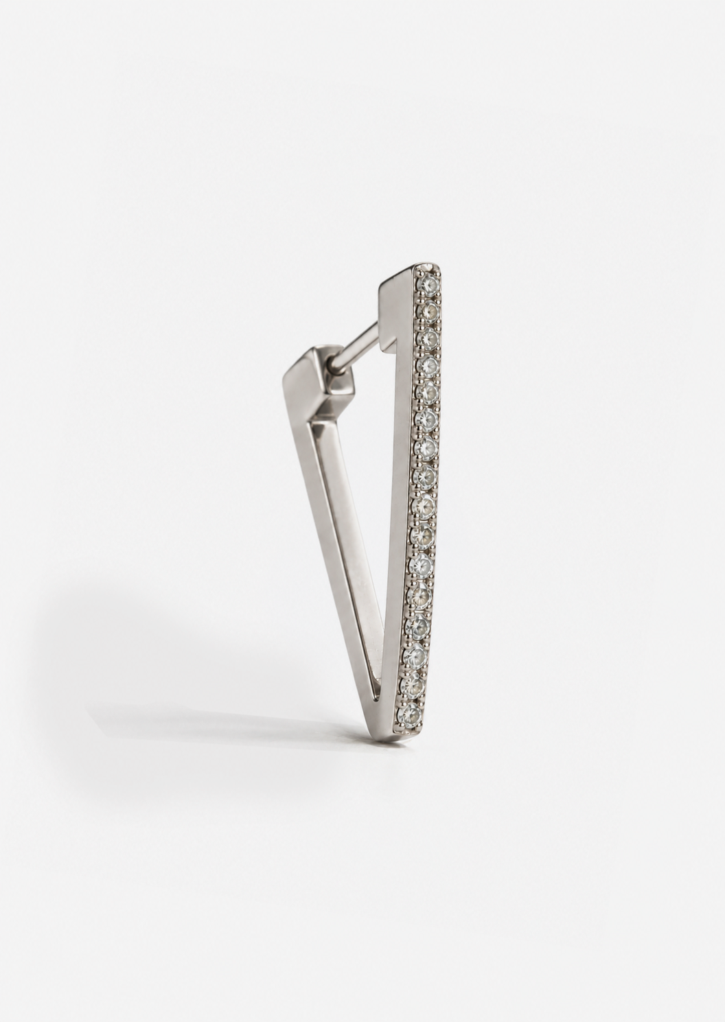 Diamond Triangle Hoop