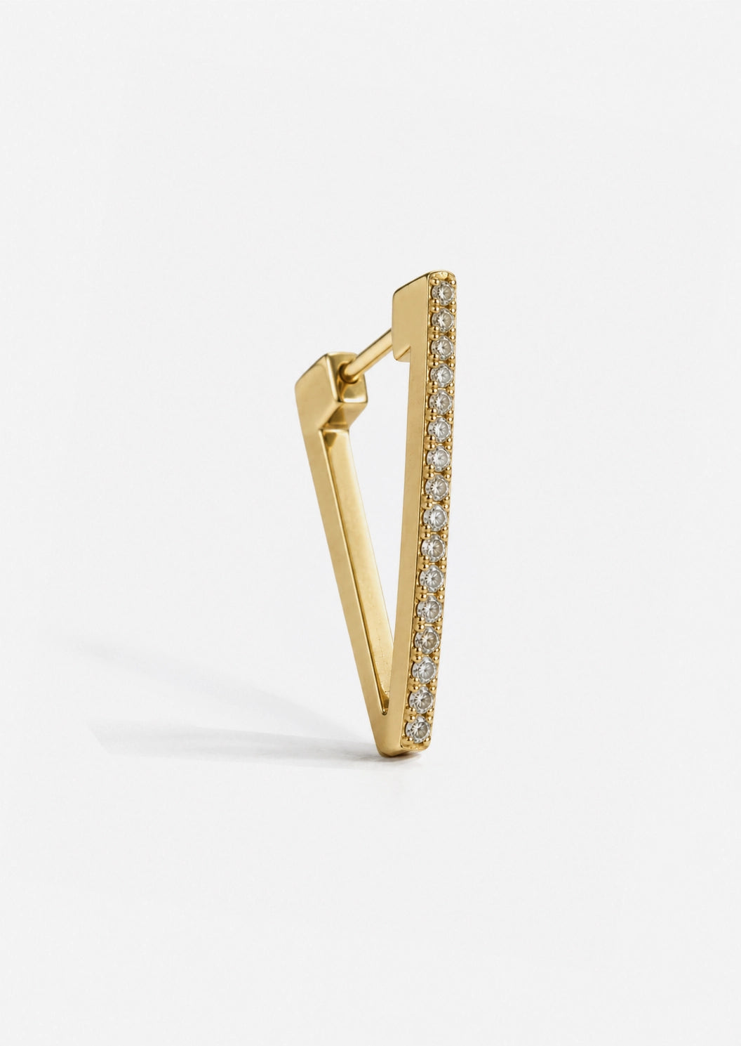 Diamond Triangle Hoop