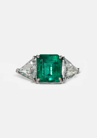 Emerald Trilogy Ring