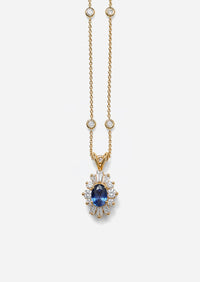 Sunburst Charm - Sapphire