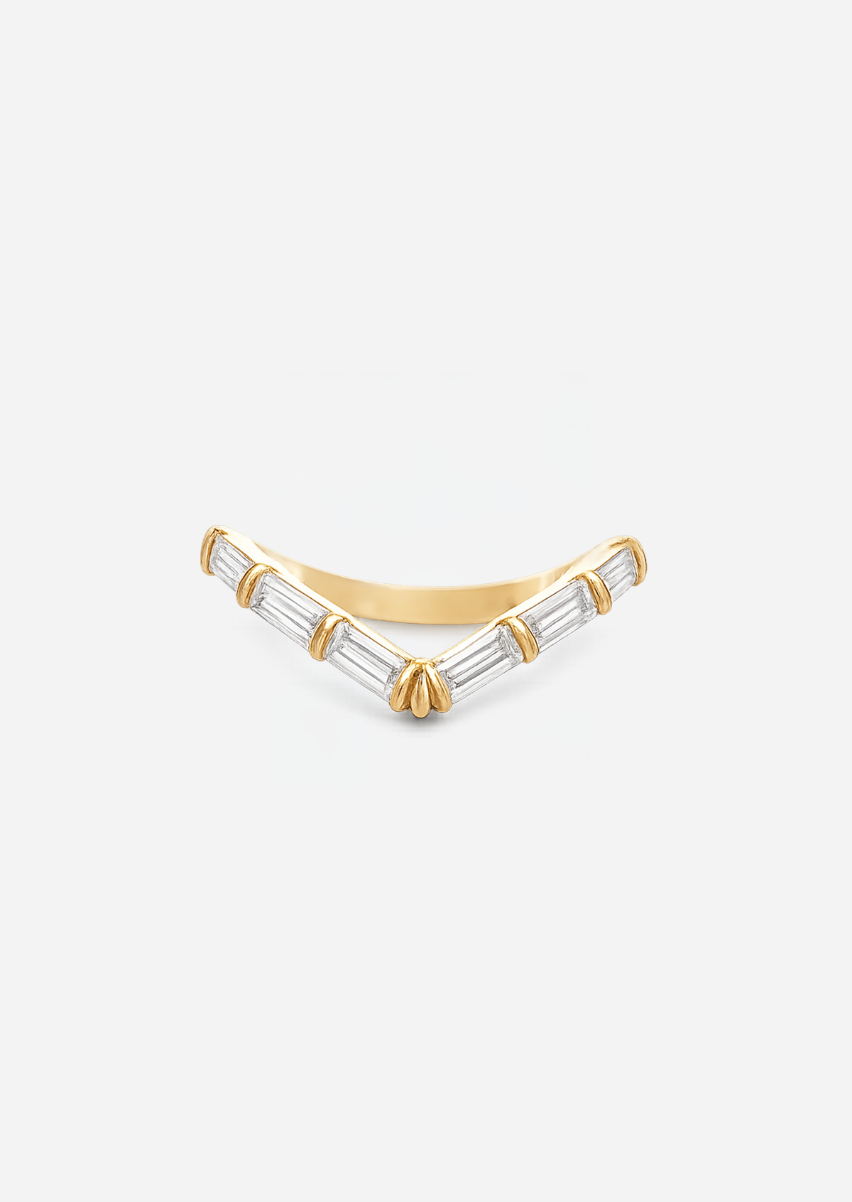 Baguette V Ring