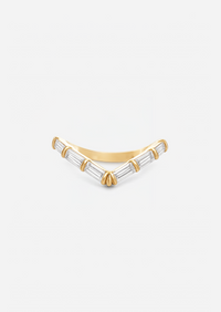 Baguette V Ring