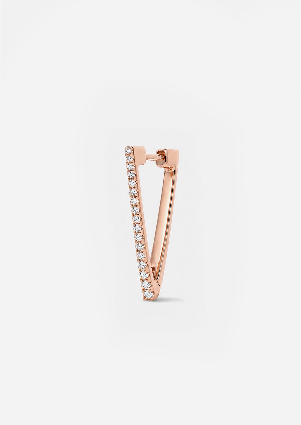 Diamond Triangle Hoop
