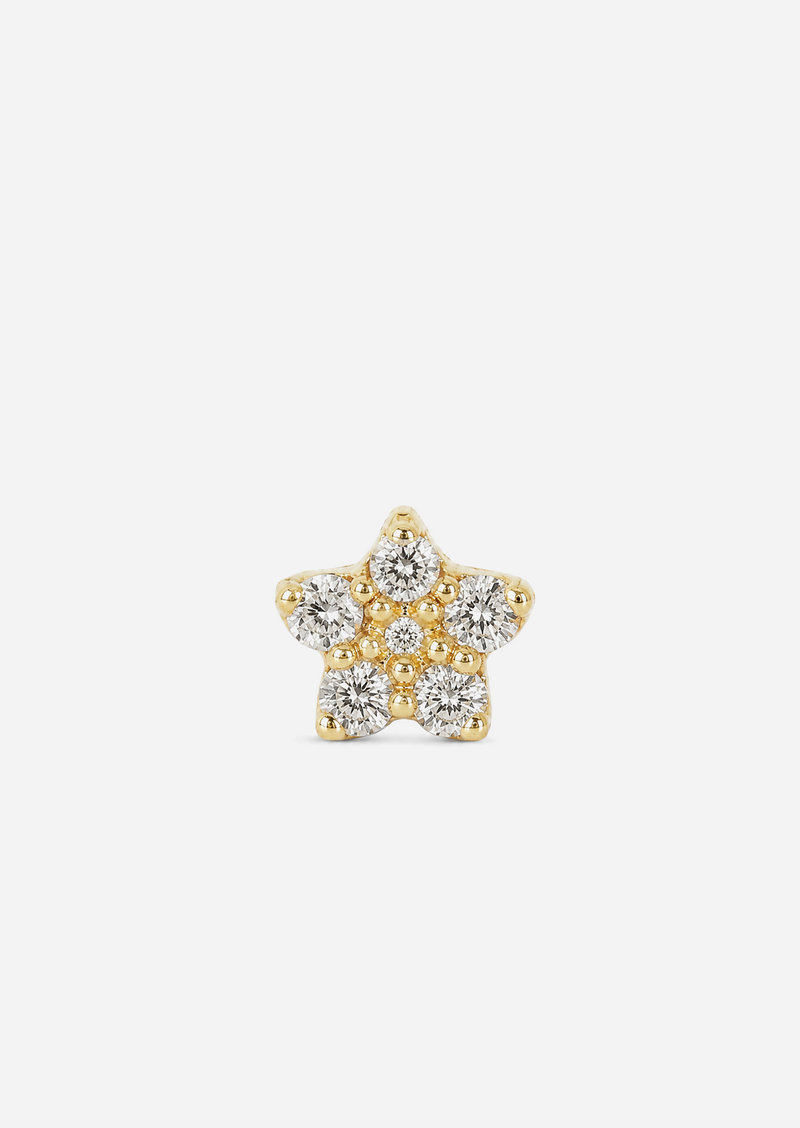 Mini Star Threaded Flat Back Earring