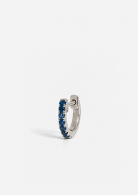 Small Sapphire Huggie Hoop