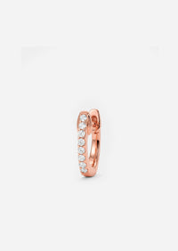 Small Diamond Huggie Hoop