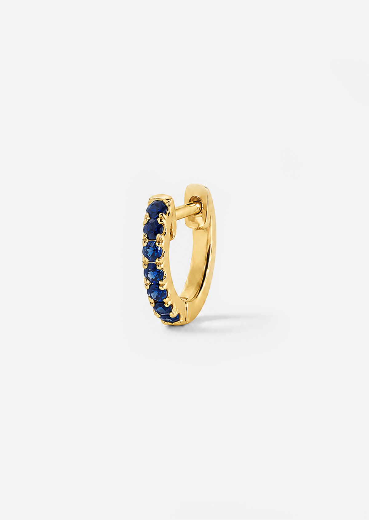 Small Sapphire Huggie Hoop