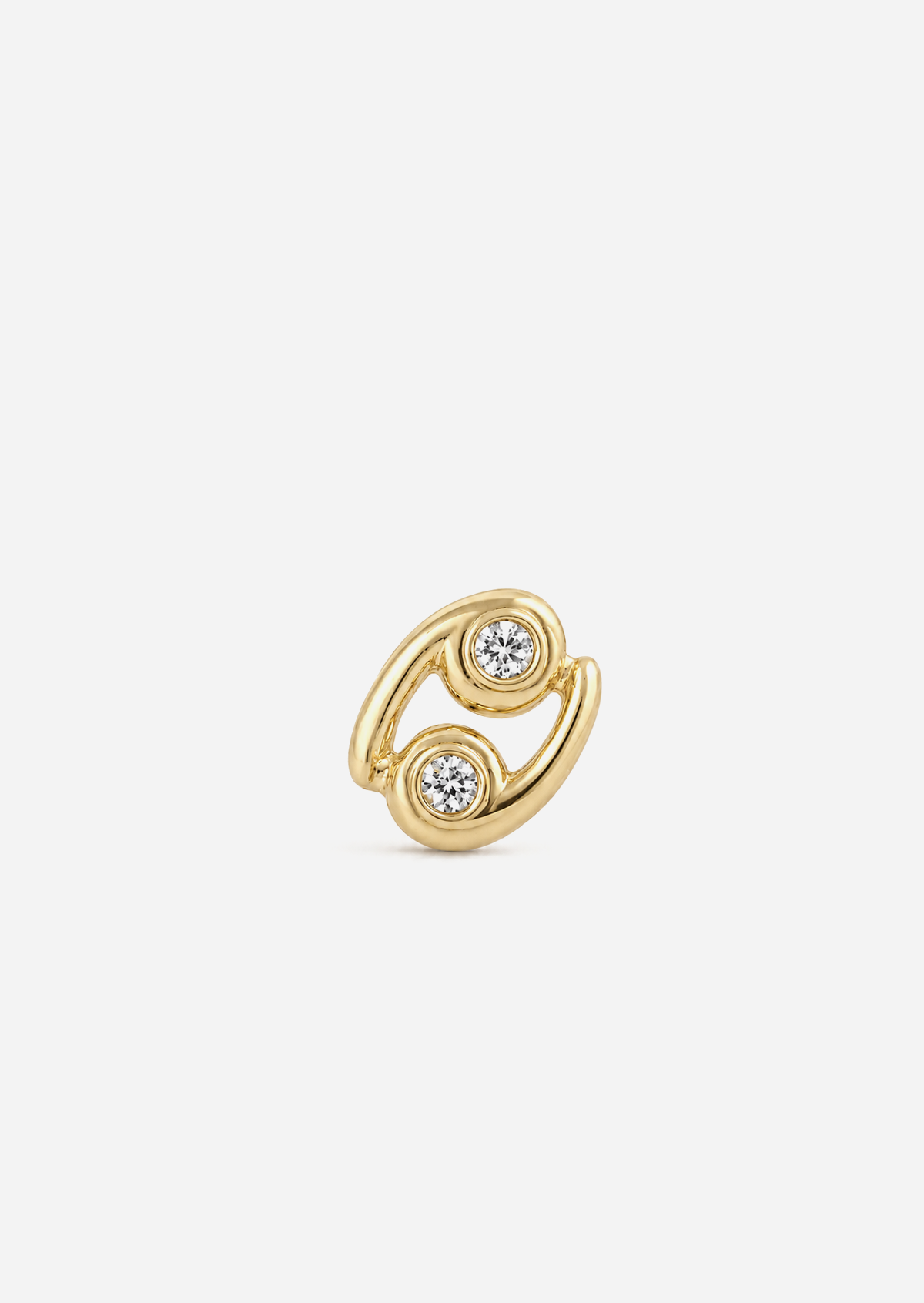 Cancer Threaded Flat Back Earring