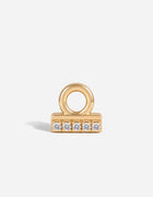Libra Threaded Flat Back Earring