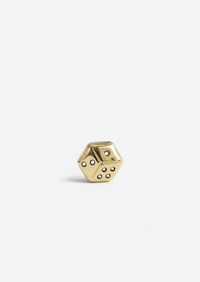 Fortuna Threaded Flat Back Earring