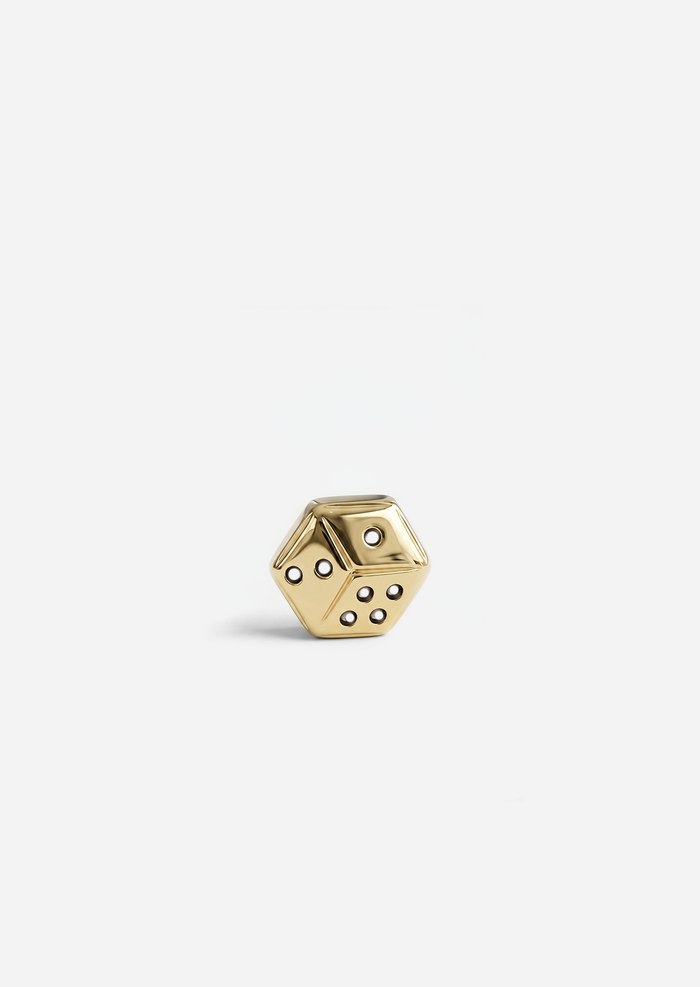 Fortuna Threaded Flat Back Earring