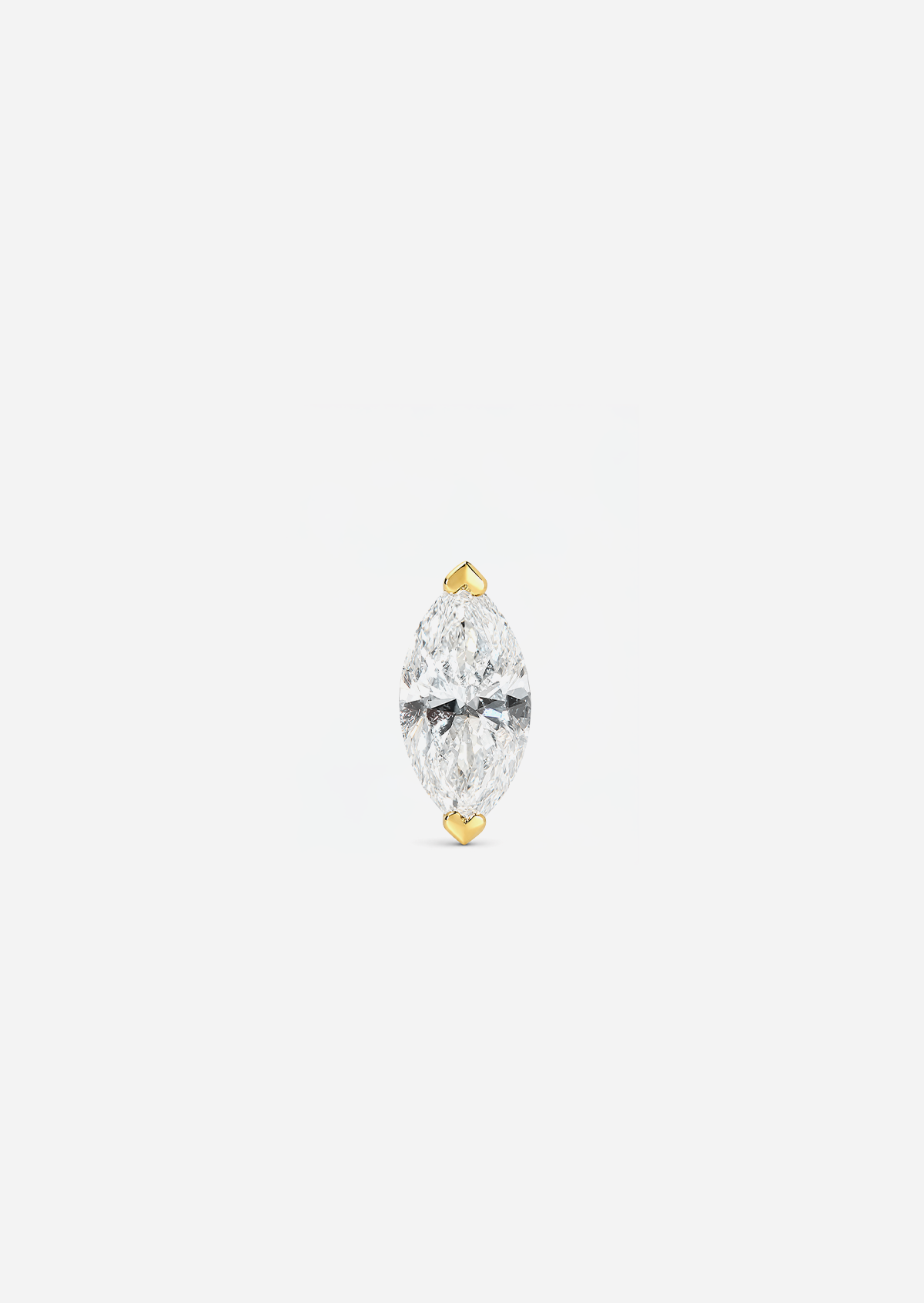 Mini Marquise Diamond Threaded Flat Back Earring