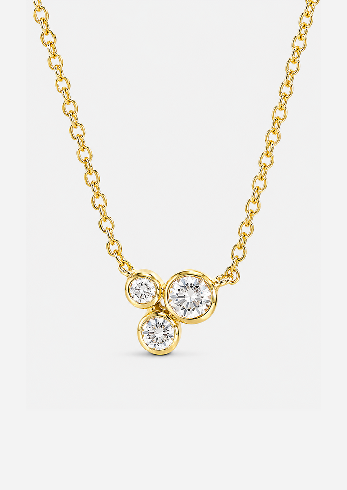 Organic Trio Diamond Necklace