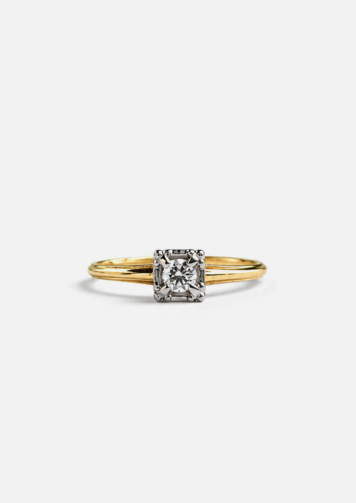 Fleur Solitaire Ring