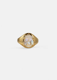 Moonstone Buddha Ring