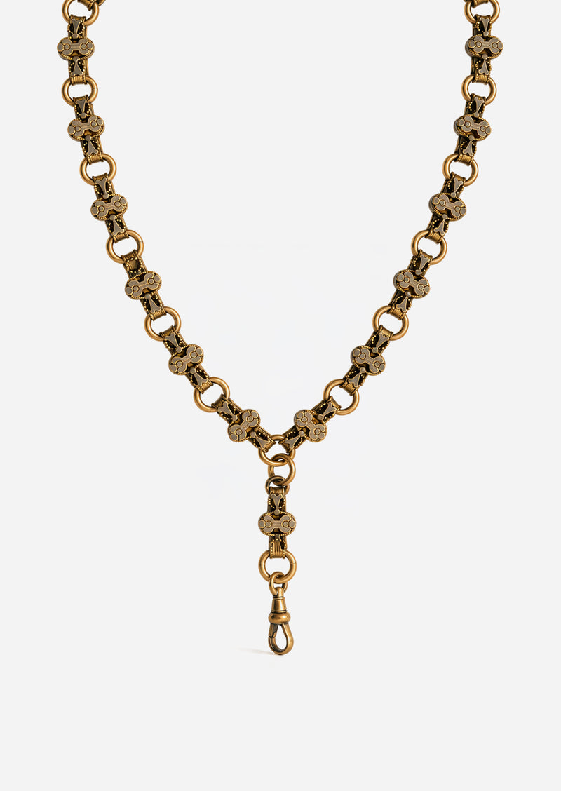 Rose Book Chain Necklace