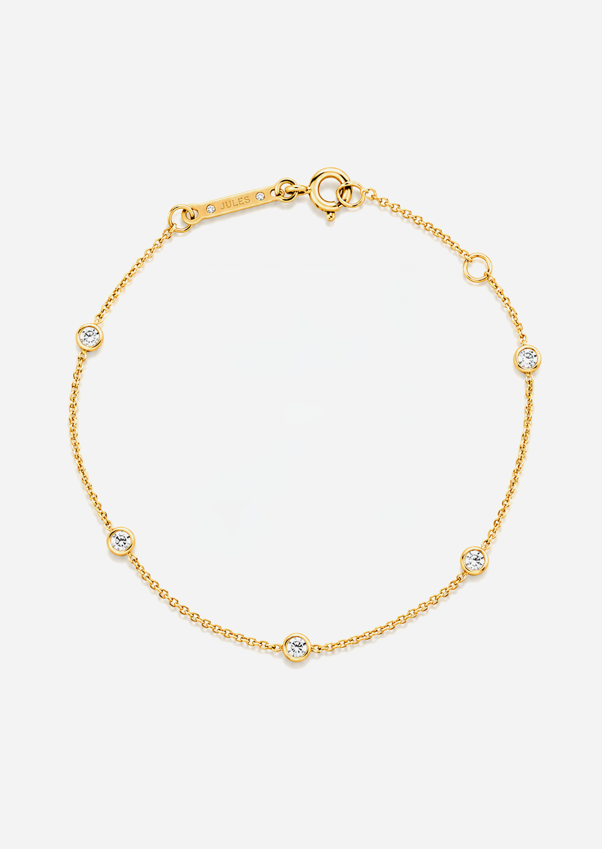 Sacred 5 Diamond Station Bracelet