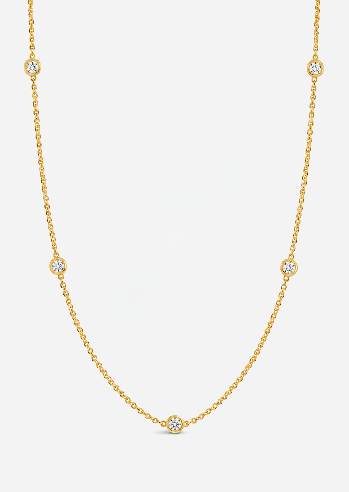 Sacred 5 Diamond Station Necklace
