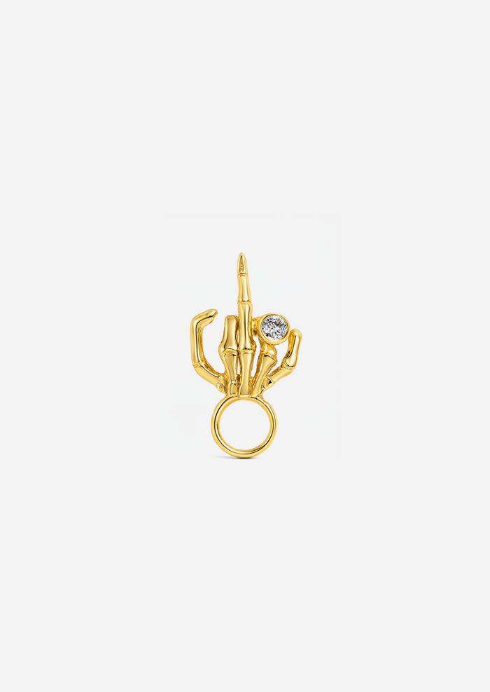 The Finger Skeleton Hand Charm