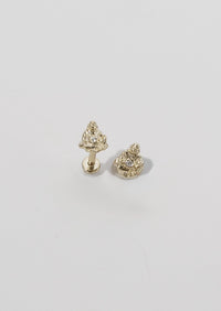 Laughing Buddha Threaded Flat Back Earring | Single