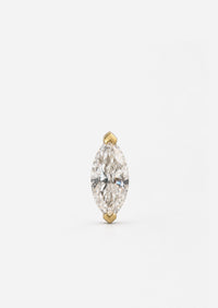 6mm Marquise Diamond Threaded Flat Back Earring