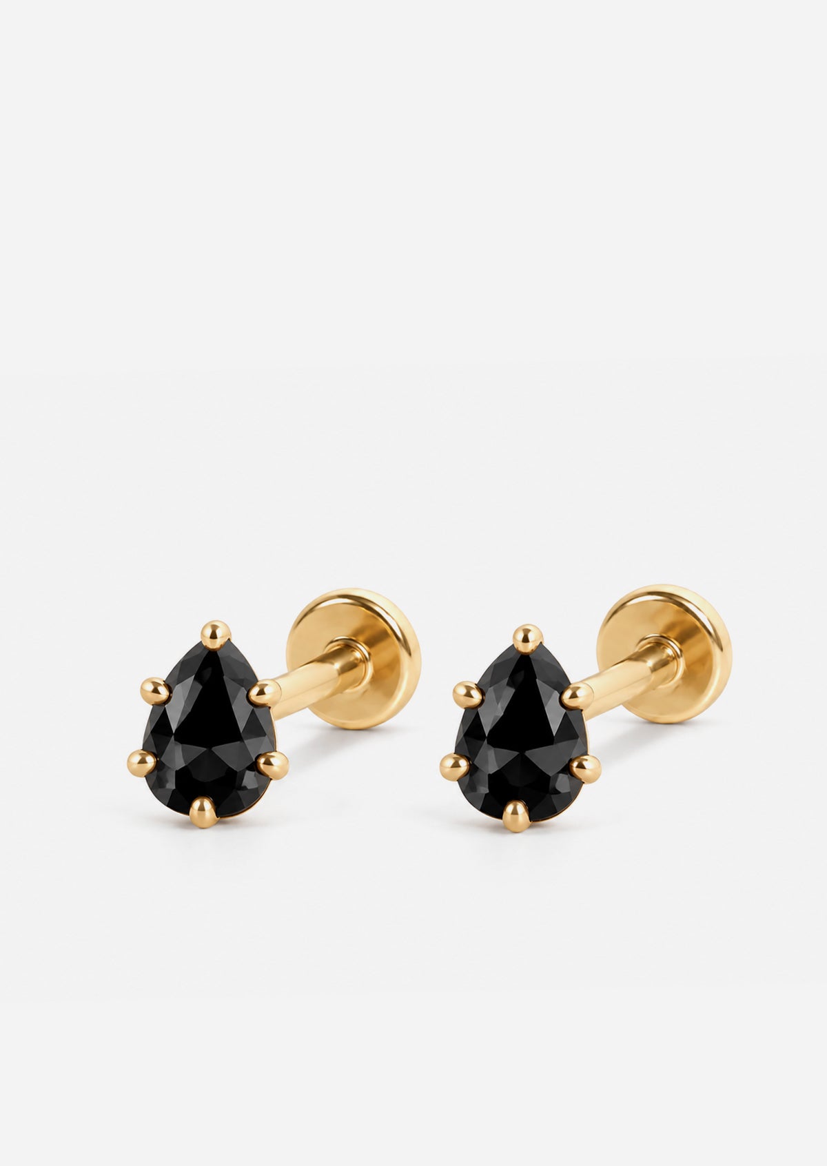 Abyss Threaded Flat Back Earring