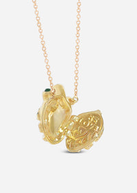 Anatomical Heart Locket - Emerald