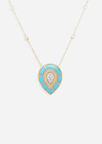 Ankh Inlay Necklace - Diamond
