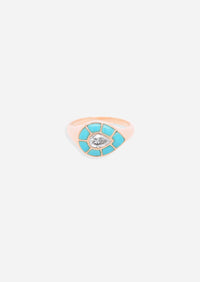 Ankh Inlay Ring - Diamond