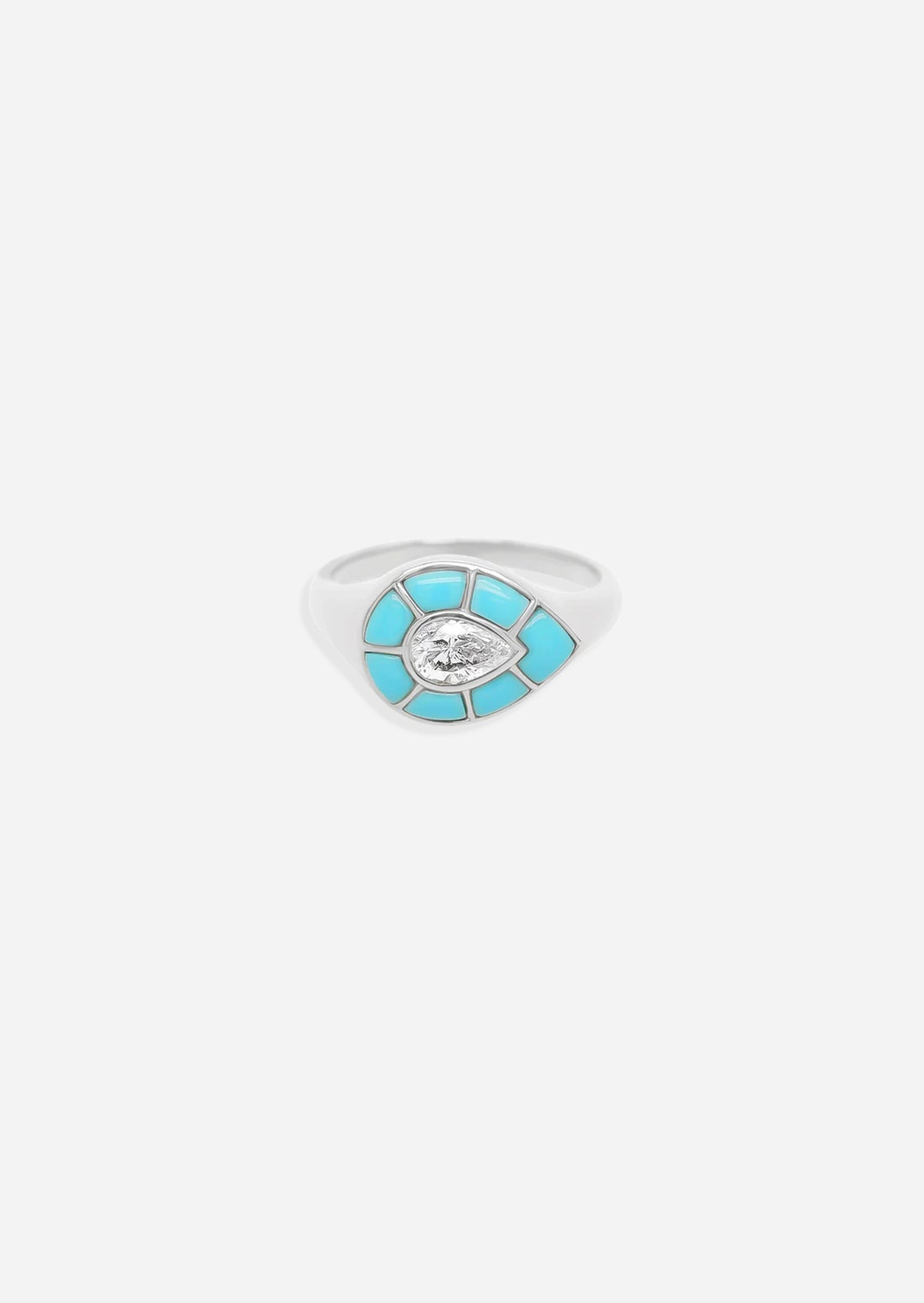 Ankh Inlay Ring - Diamond