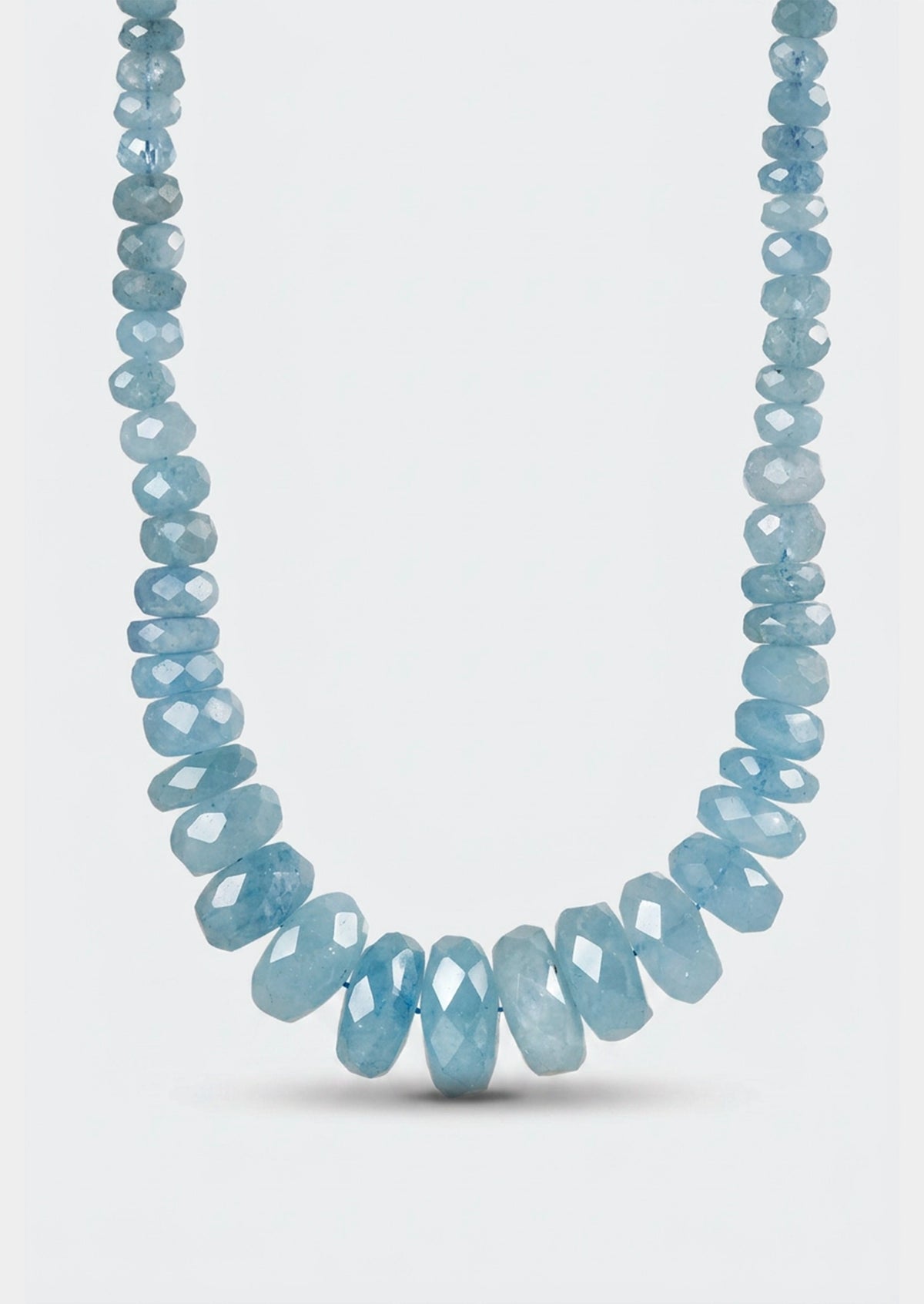 Aquamarine Heishi Necklace