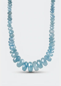 Aquamarine Heishi Necklace