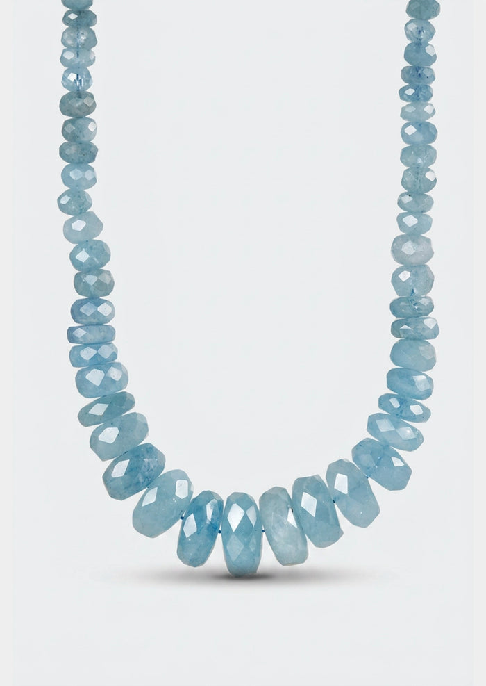 Aquamarine Heishi Necklace