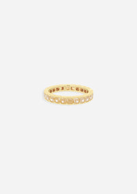 Asscher Half Bezel Yellow Diamond Ring